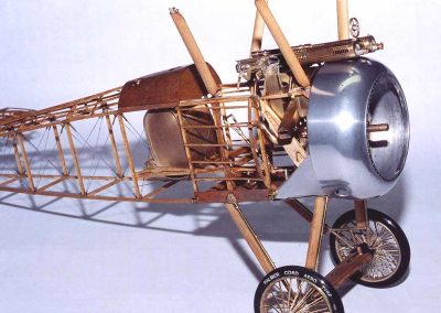 The Sopwith fuselage with machine guns mounted.