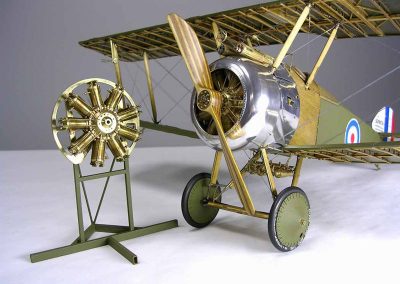 Ken's Sopwith camel, with a second engine on a stand.