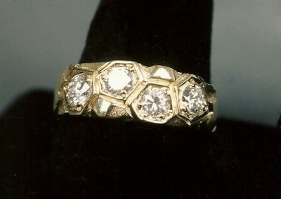 A diamond ring that Bryan made.
