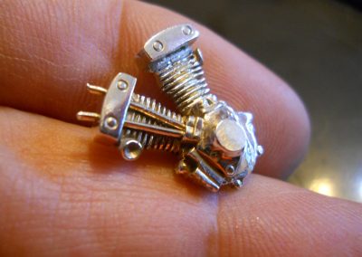 A tiny Shovelhead engine pin.