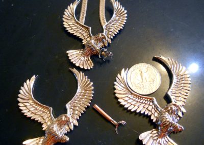 Some eagles made for necklaces by Bryan.