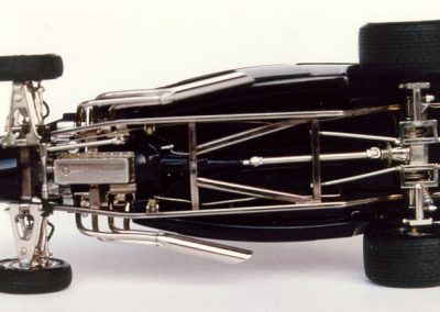 A bottom view of Augie's 1933 Ford Roadster.