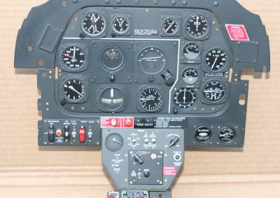 The completed instrument panel.