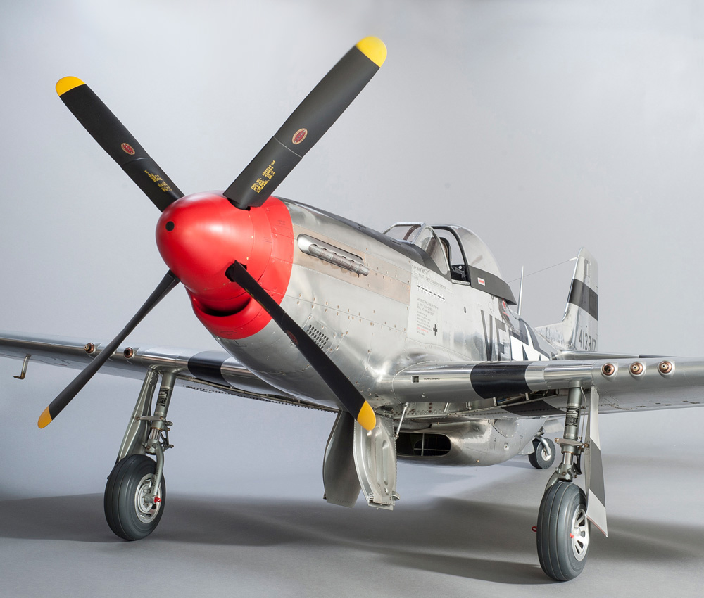 David's finished scale model P-51D Mustang.