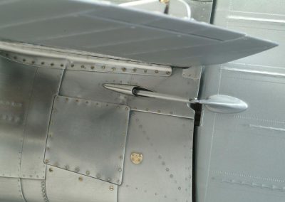 Spitfire rudder detail.