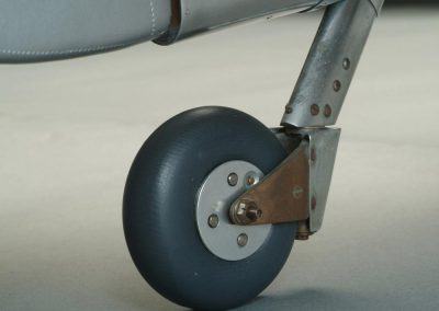 The Spitfire tail wheel.