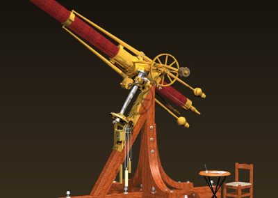 Bill's CAD rendering of the Dorpat Great Refractor Telescope.