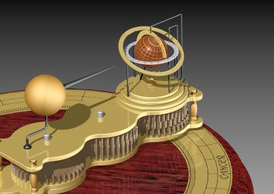 A closer look at the orrery CAD.