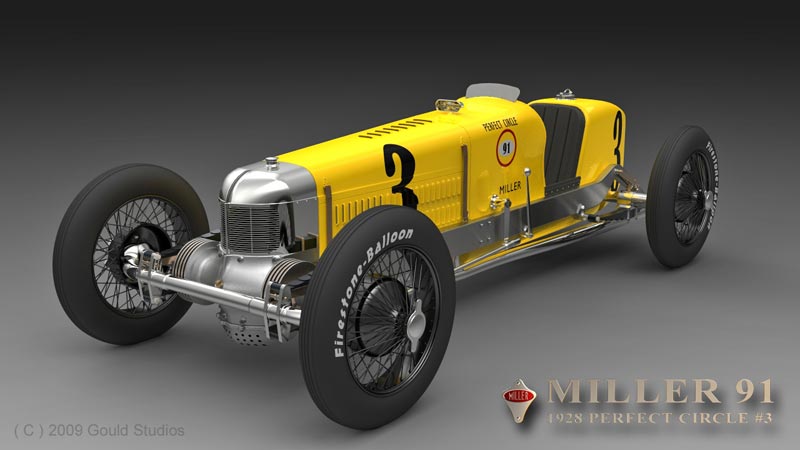 One version of Bill's Miller 91 race car CAD model.