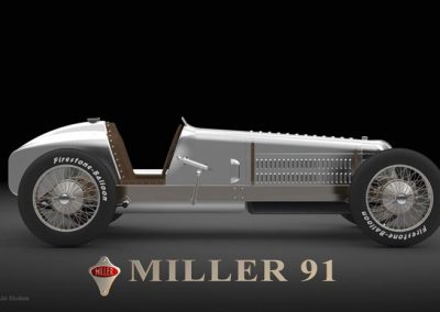 Unpainted Miller 91 CAD model.