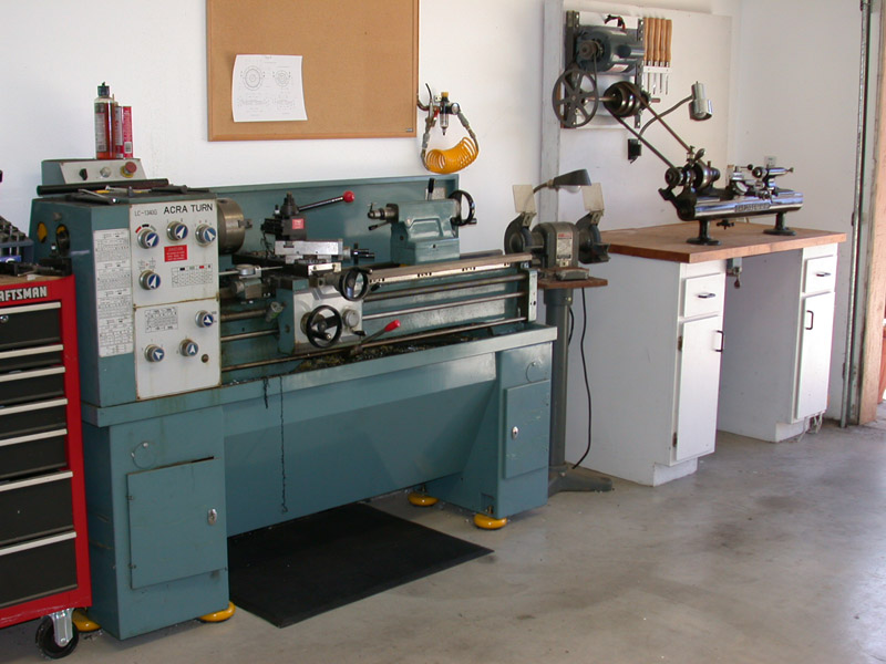 A look at some of the lathes in Bill's shop.