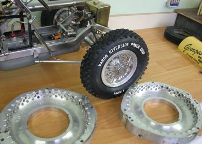 Another look at the knobby tire and molds.