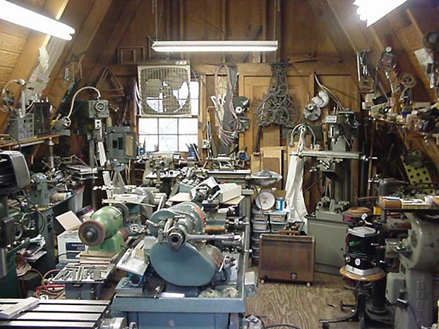 The interior of Paul's old workshop.