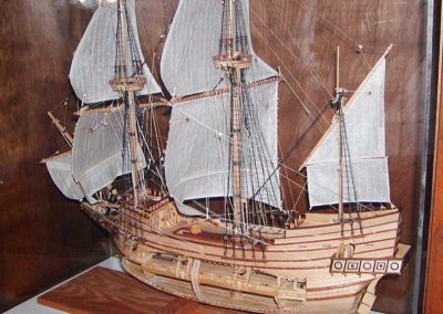 James' scale model of the Susan Constant.