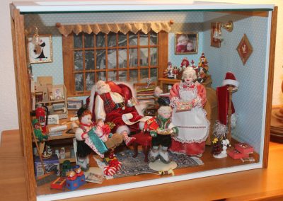 Another look at the model of Santa's workshop.