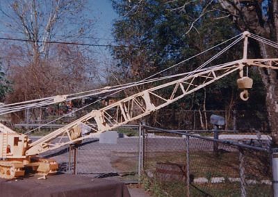One of Perry’s various tracked cranes.