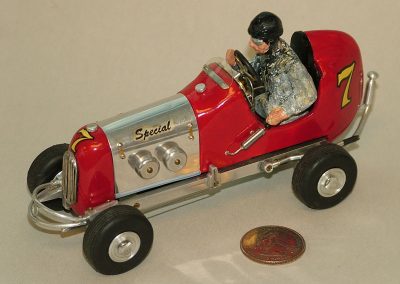 Scotty's first CO2-powered race car.