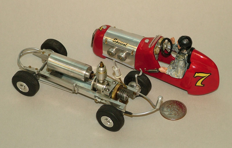 Scotty's first CO2-powered race car model.