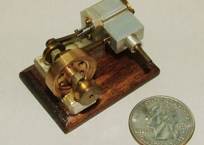 A small steam engine built by Scotty.