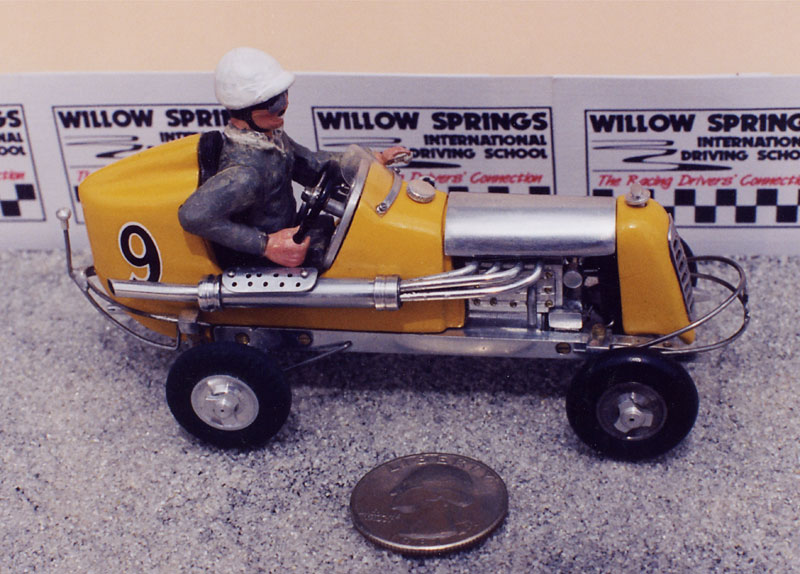 Scotty's award-winning model of a quarter-midget race car.