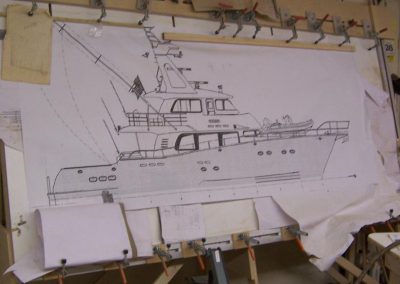 Fred's plans for the Crosswinds II model boat.