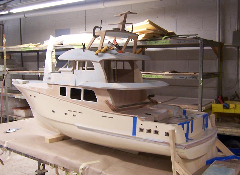Fred's 1/12 scale model of the yacht, Crosswinds II.