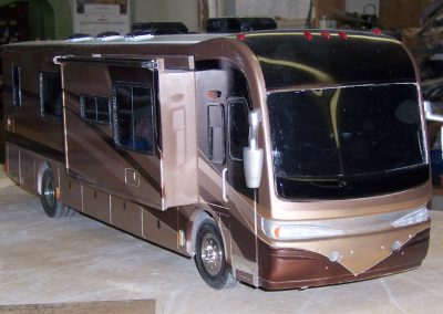 Another look at the nearly finished motorhome model.