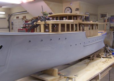 The Olympus pilothouse is nearly finished here.