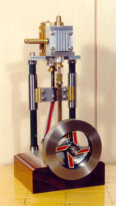 A stationary steam engine built by Rudy.