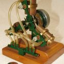 A 3-cylinder radial steam engine built by Rudy.