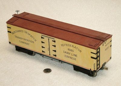 A different scale model rail car.