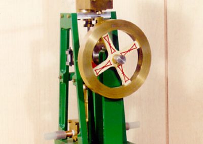 A steam-powered water pump built by Rudy.