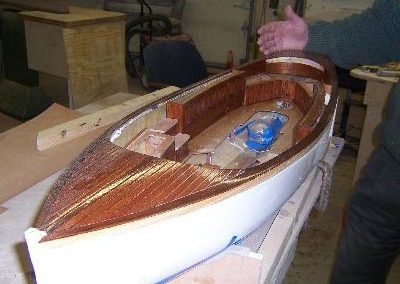 Fred's scale model boat, the Rachel H.