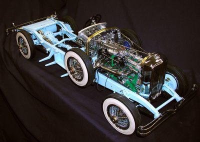 A look at the Duesenberg chassis.