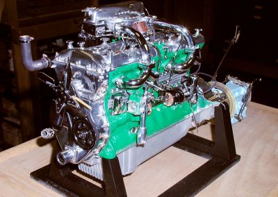 Another view of the Duesenberg engine.