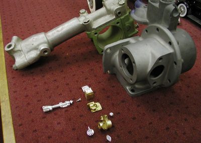 Fuel and chassis pumps for the Duesenberg engine.