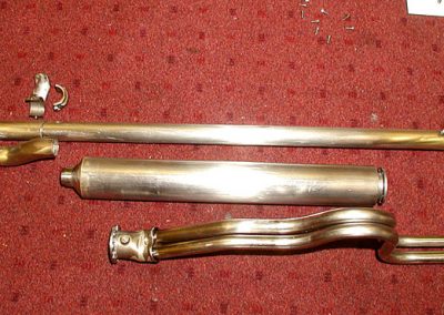 The exhaust system for the scale Duesenberg.