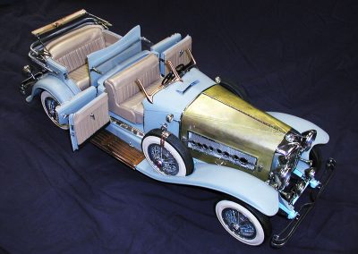 Another view of the unfinished Duesenberg.