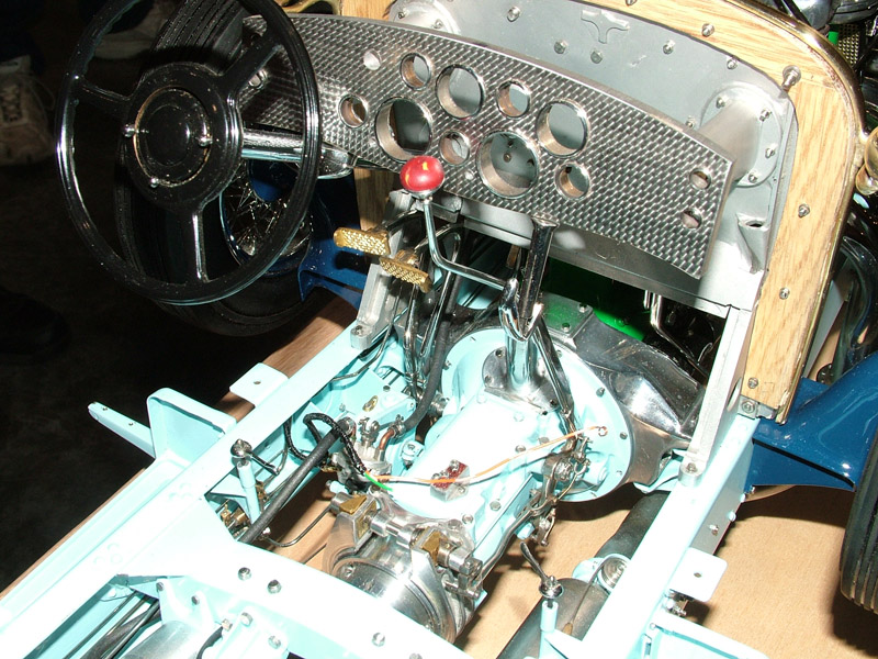 A look at the dash of the partially completed Duesenberg. 