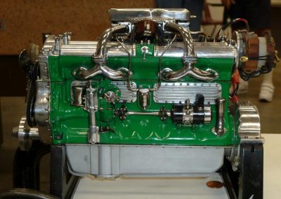 The finished Duesenberg engine.