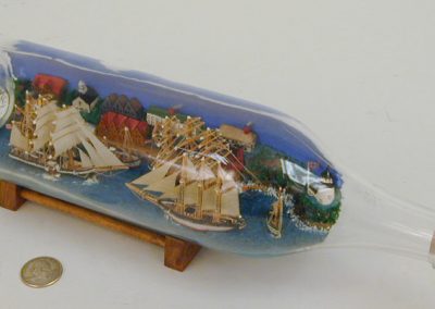 Another detailed ship in a bottle.
