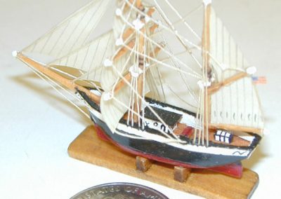 A slightly larger miniature ship.