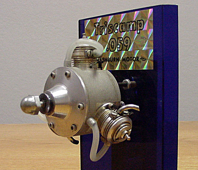 Robert's Triscamp 3-cylinder radial engine.