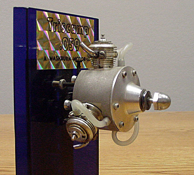 Robert's Triscamp 3-cylinder radial engine. 
