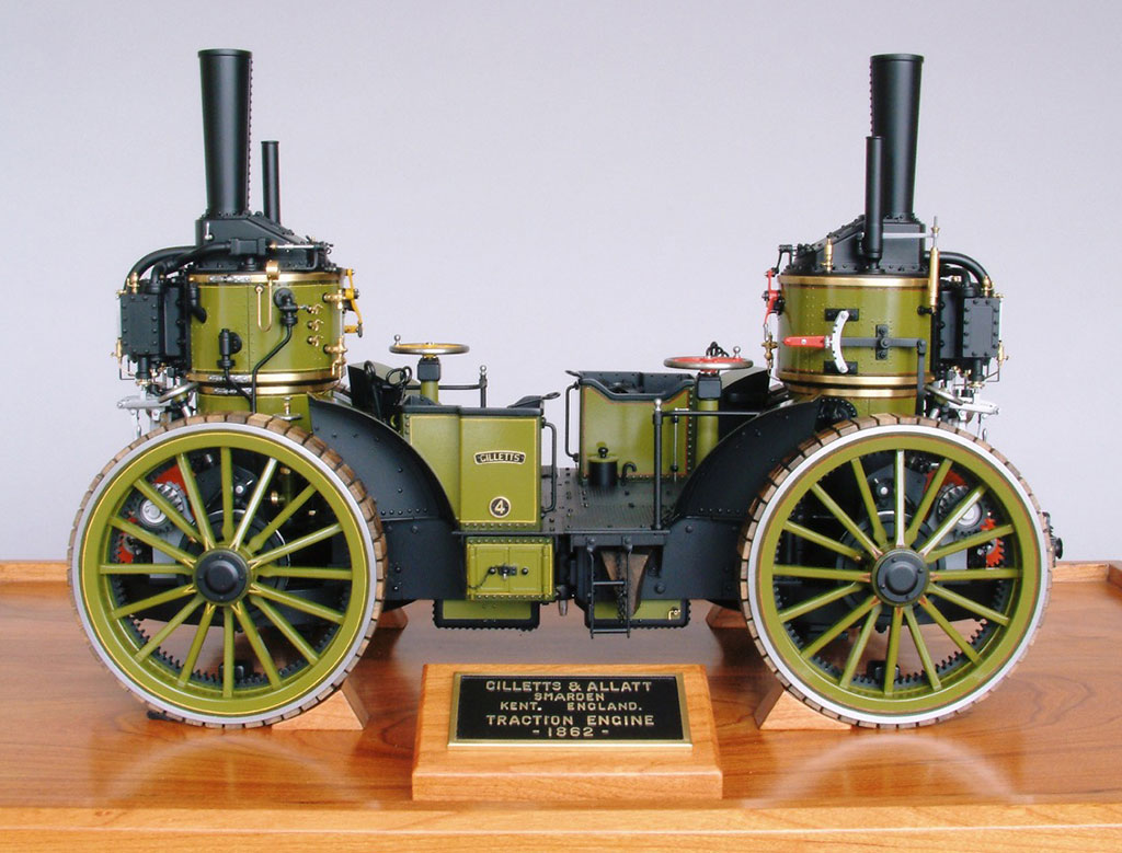 Cherry's scale model 1862 Gilletts and Allatt traction engine. 