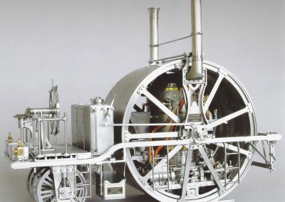 The scale model Blackburn engine prior to final painting.