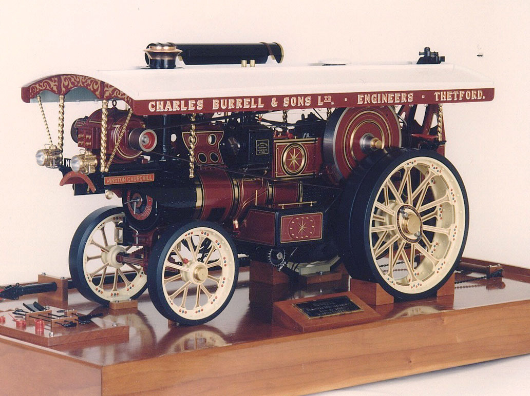 Cherry's scale model of a 1922 Burrell showman's engine.