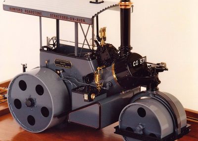 Cherry's scale model of the Wallis & Steevens "Simplicity" road roller.