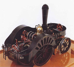 Cherry's finished model of the "Steam Elephant" traction engine. 