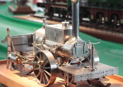 Cherry's latest model—a Nathaniel Grew ice locomotive.